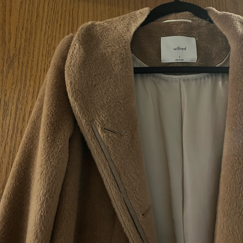 Wilfred Cocoon Coat - Alpaca Wool Blend Size S - Picture 2 of 5